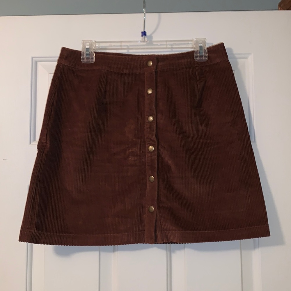 Brown Tobi Mini Skirt